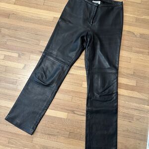 Vintage Black Leather Pants